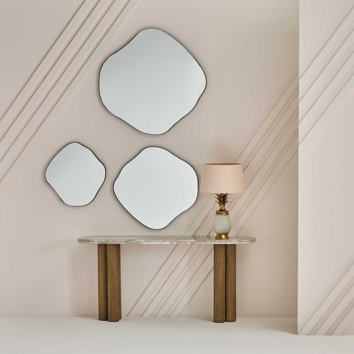 table console + miroir