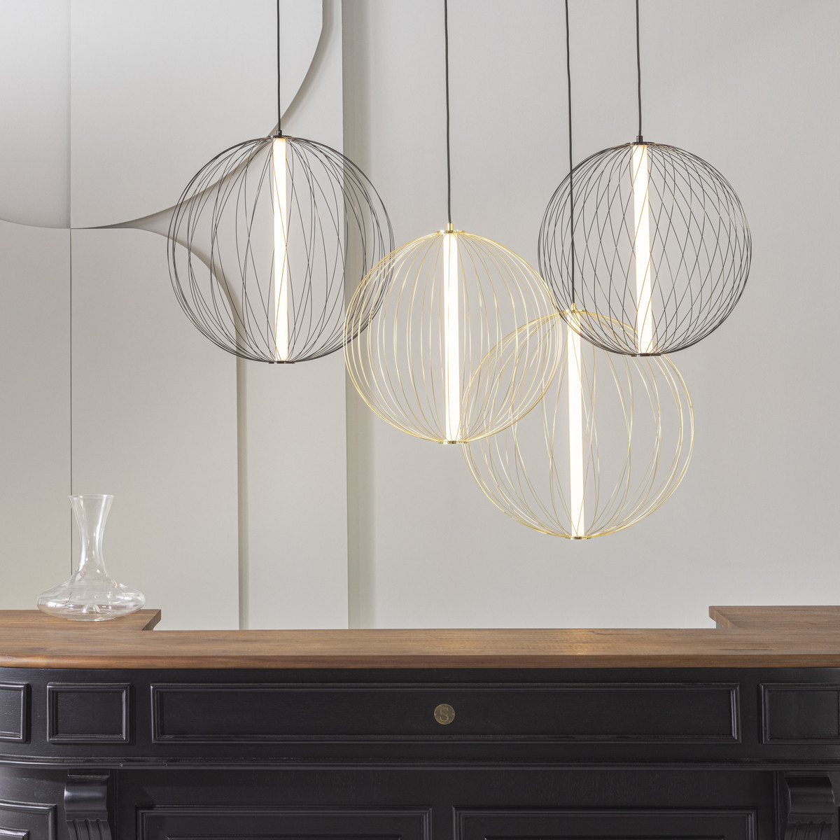 lustre ronds tubes